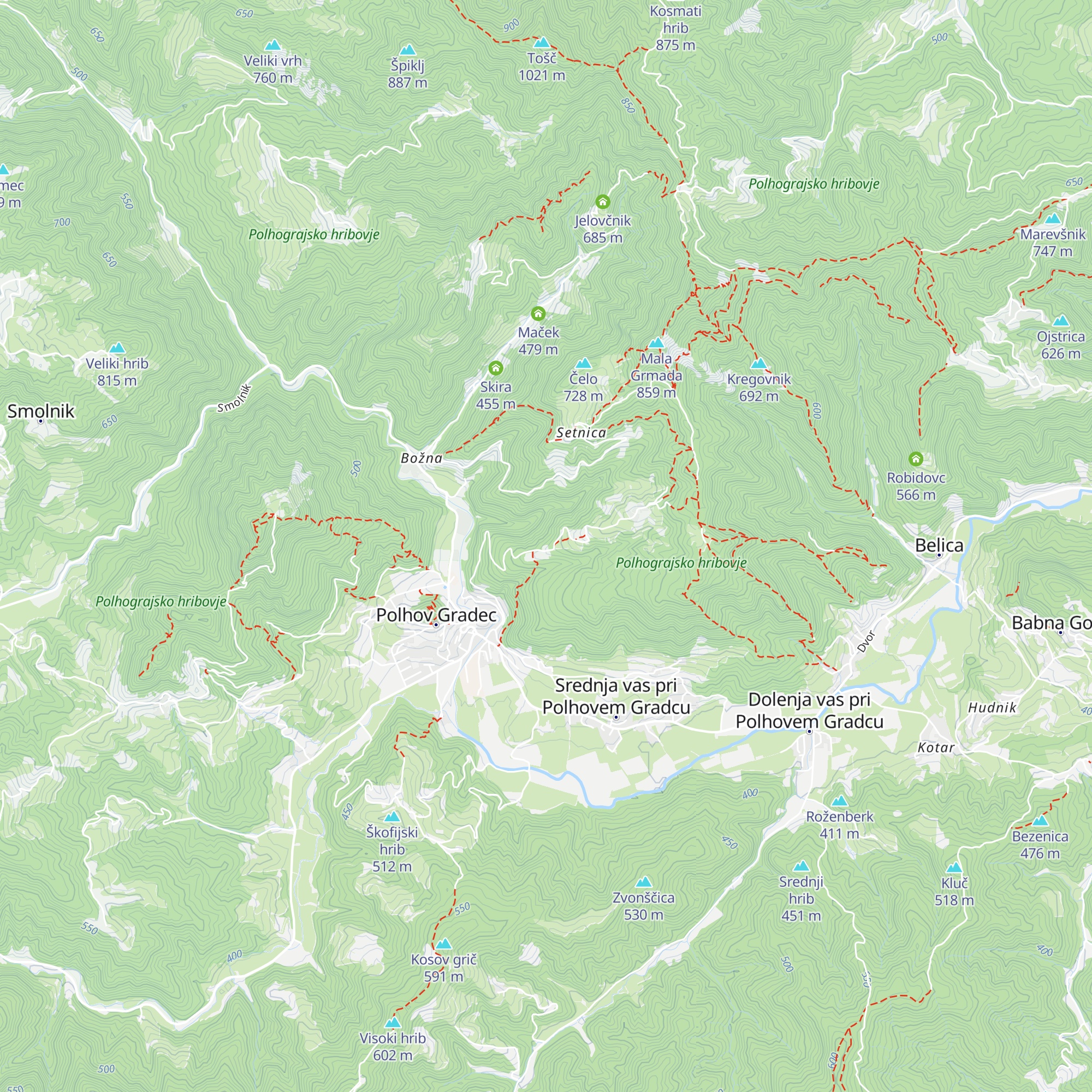 Planinski dom na Ravneku map