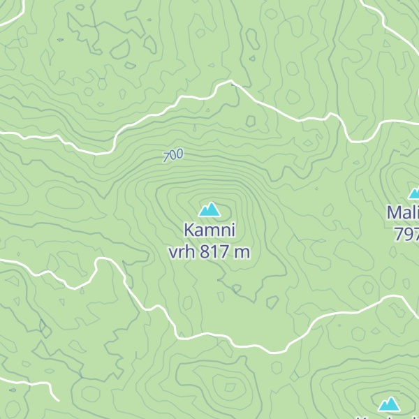 Map of Kamni vrh