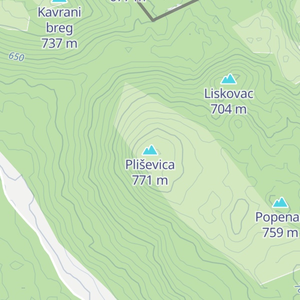 Map of Pliševica