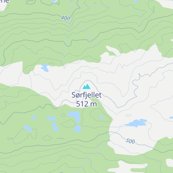 Map of Sørfjellet