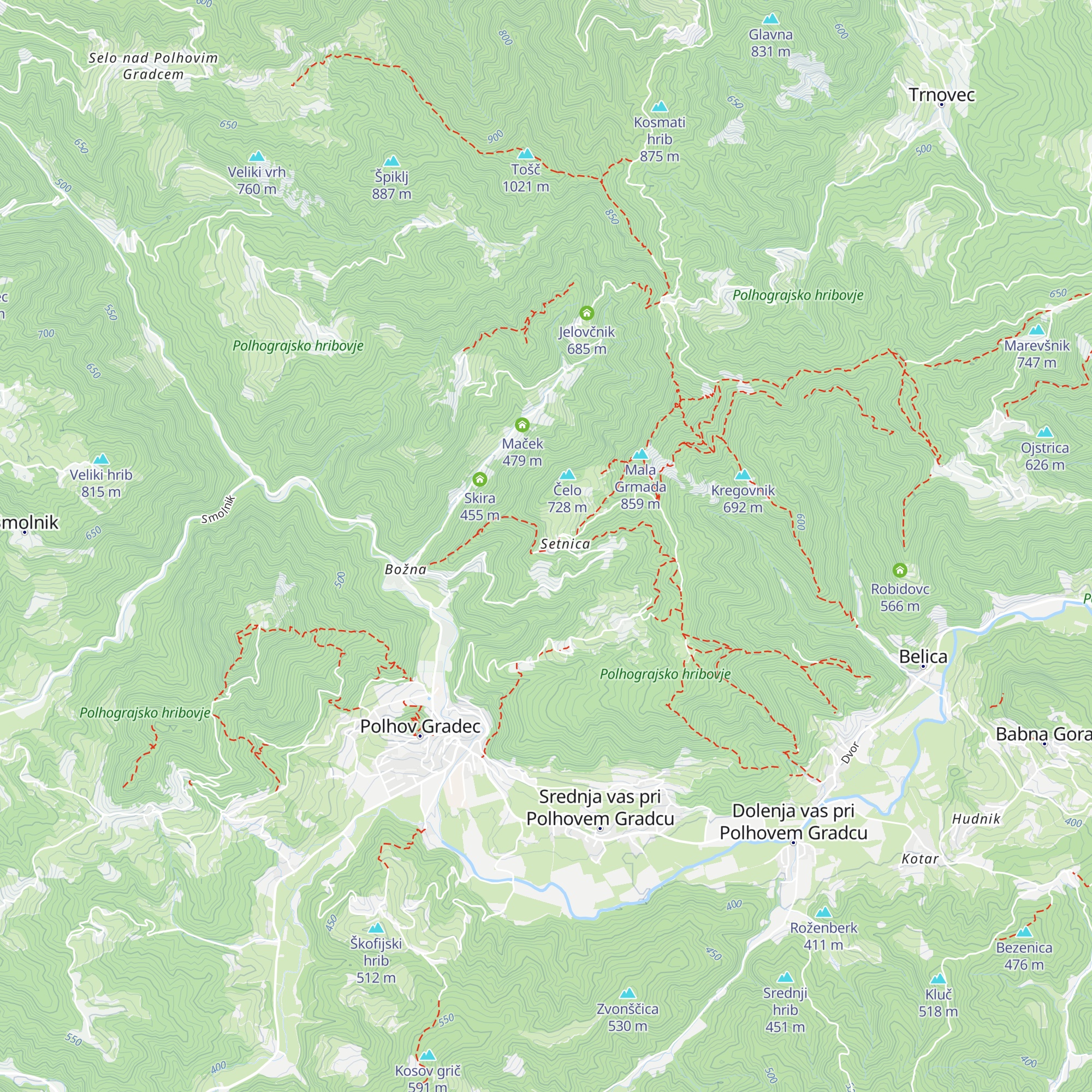 Izletniška kmetija Mehačk map
