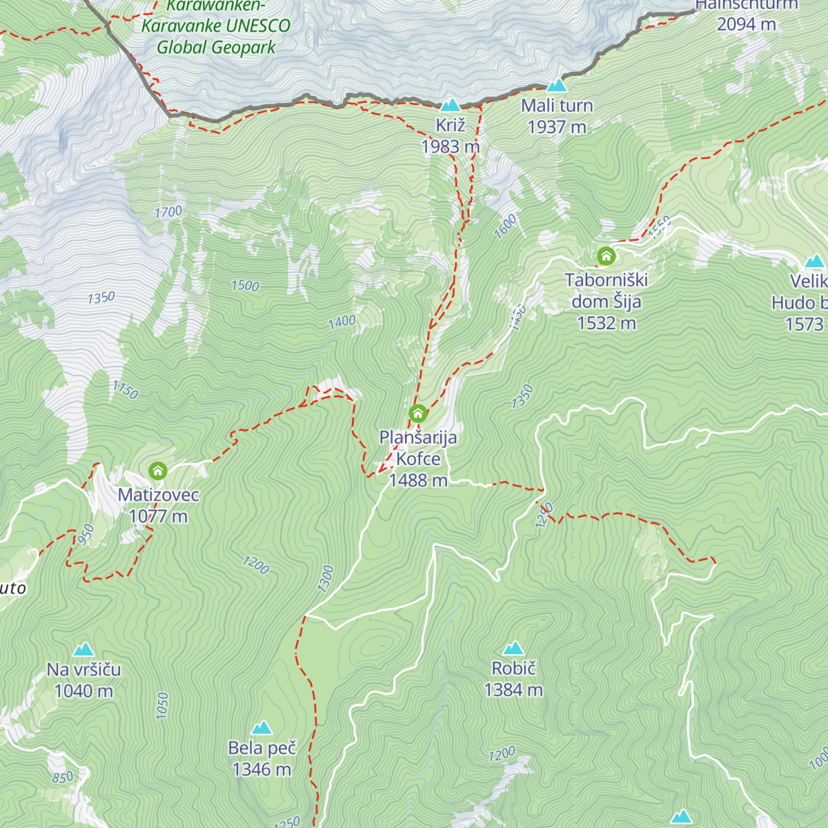Dom na Kofcah map