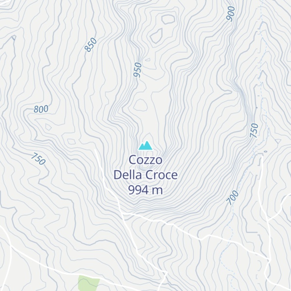 Map of Cozzo Della Croce