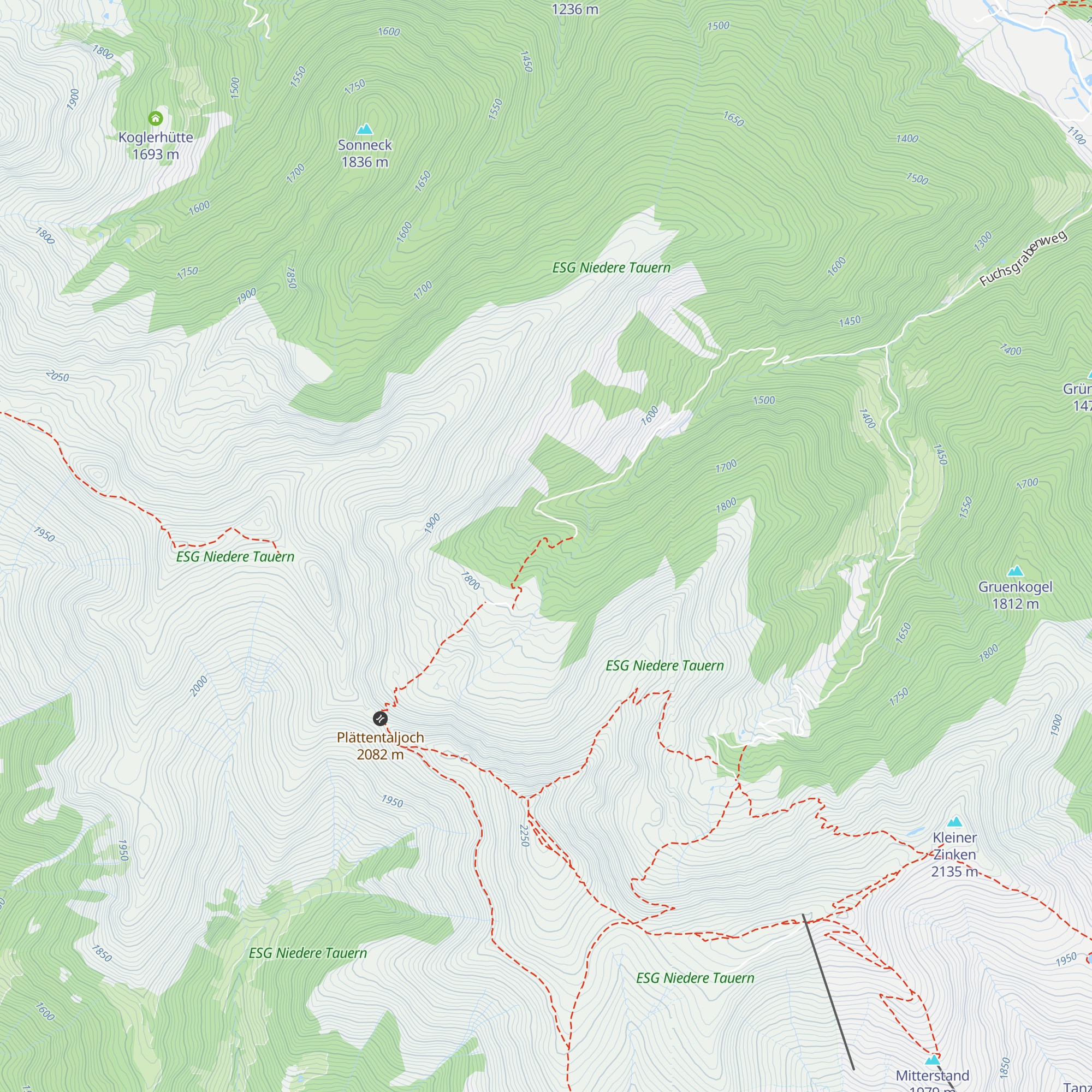 Plättentalhütte map