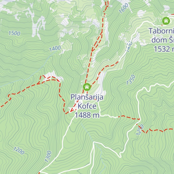 Map of Planšarija Kofce