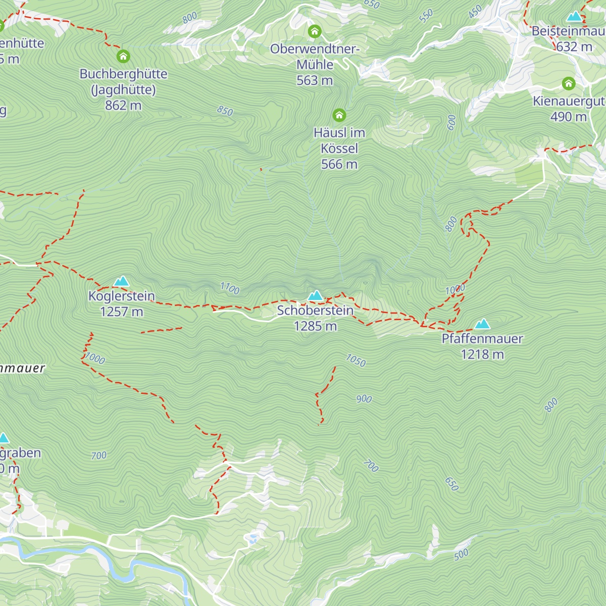 Schobersteinhaus map