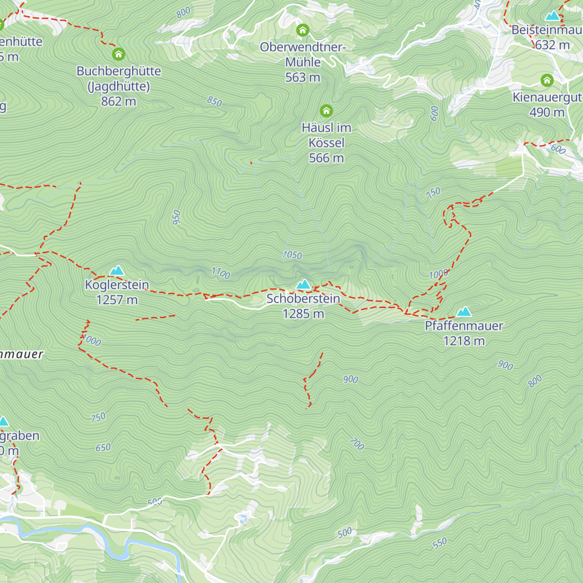 Schobersteinhaus map