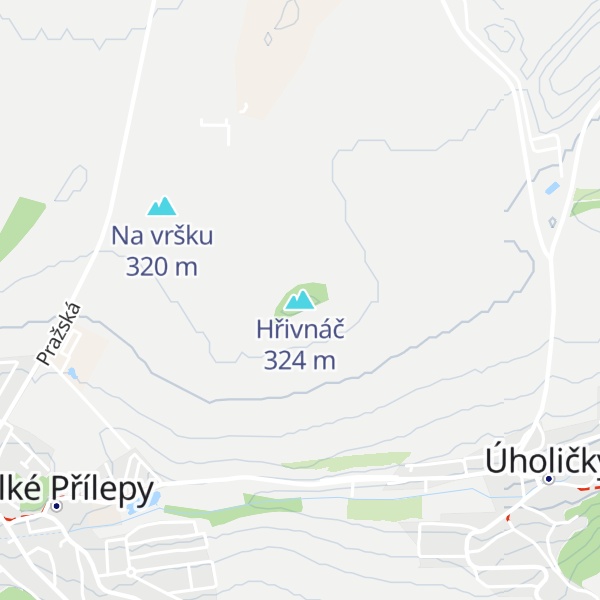 Map of Hřivnáč