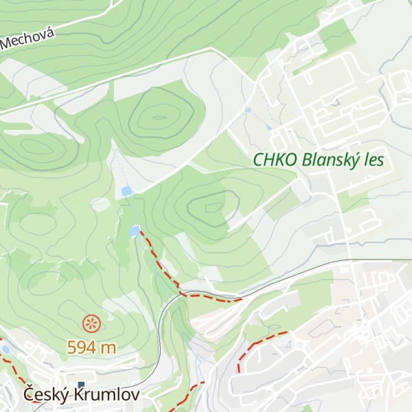 Map of Liščí hora