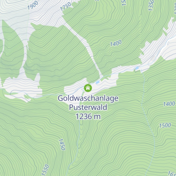 Map of Goldwaschanlage Pusterwald