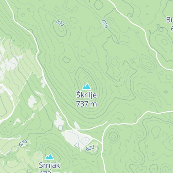 Map of Škrilje