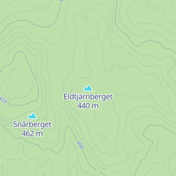 Map of Eldtjärnberget