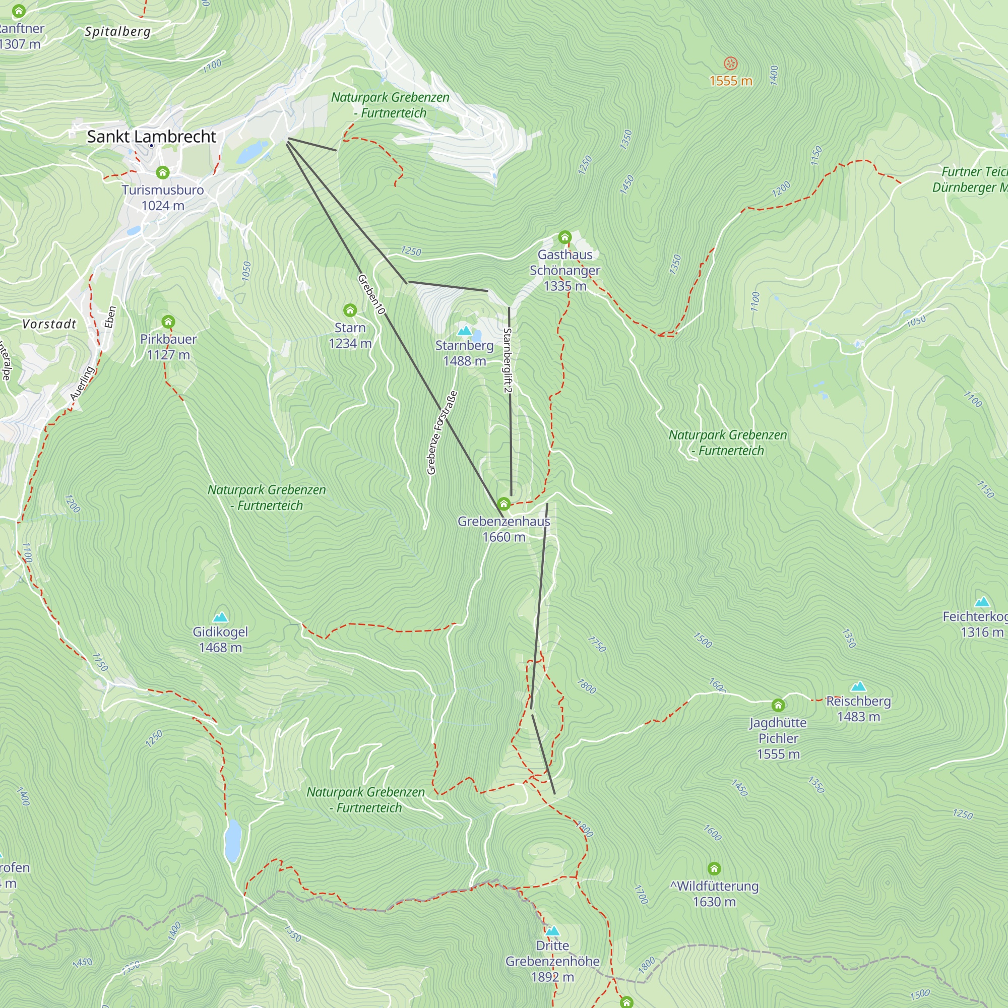 Grebenzenhaus map