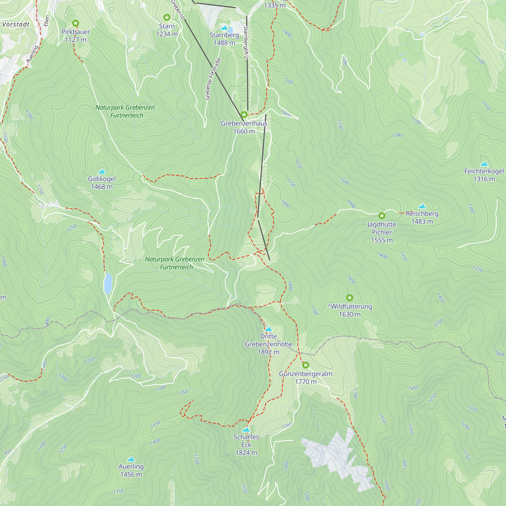 Dreiwiesenhütte map