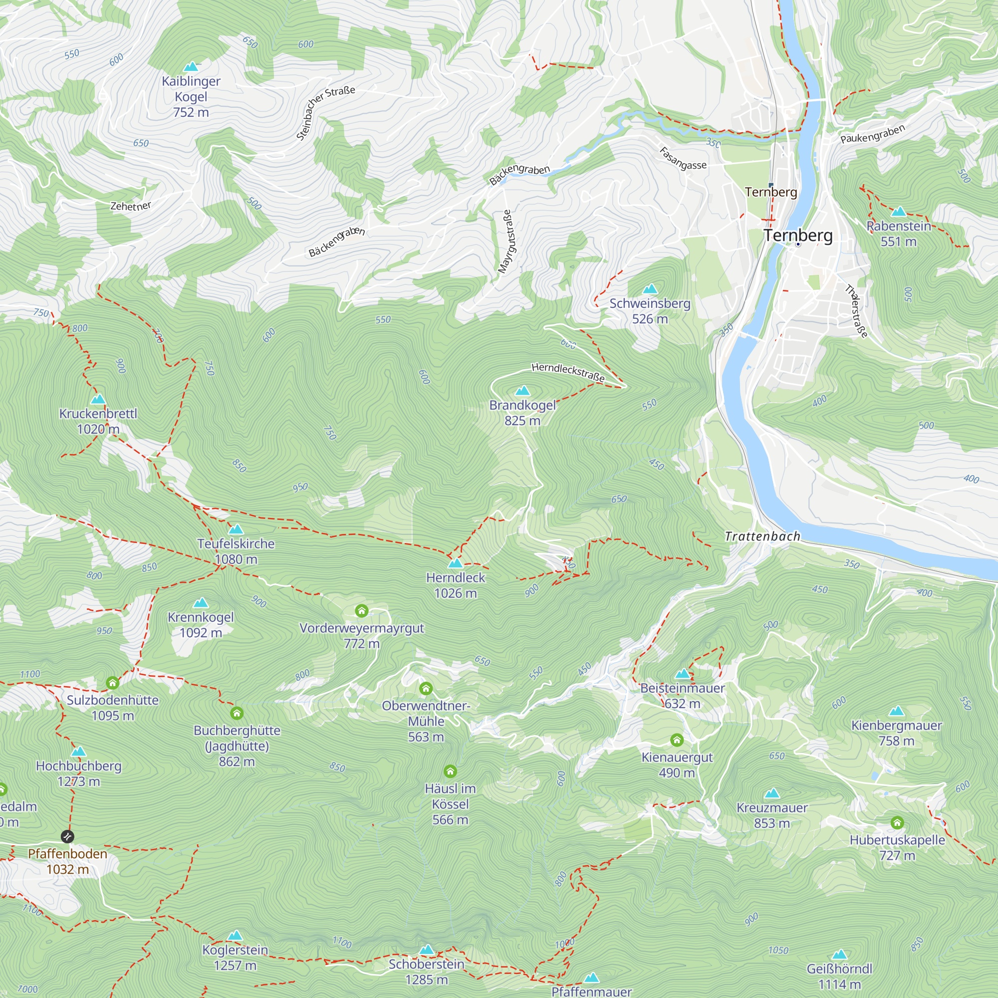 Josef Krennerhütte map