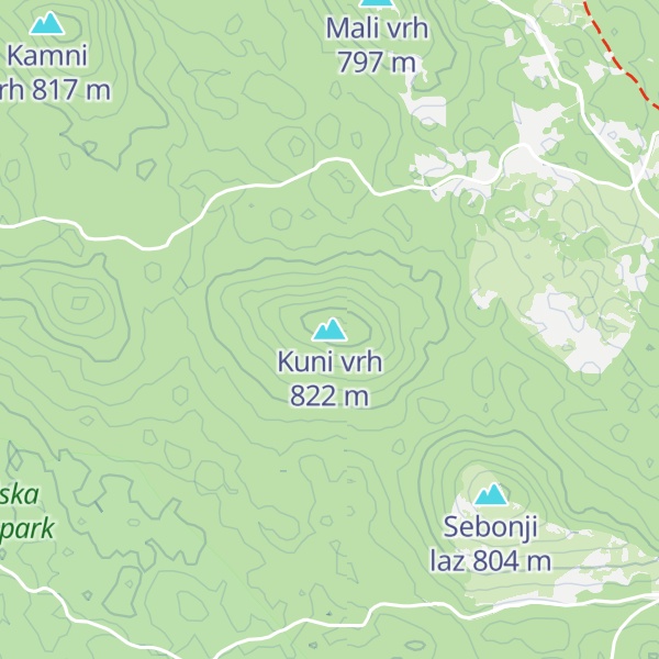 Map of Kuni vrh