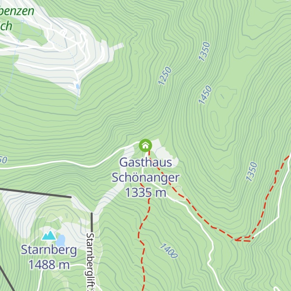 Map of Gasthaus Schönanger