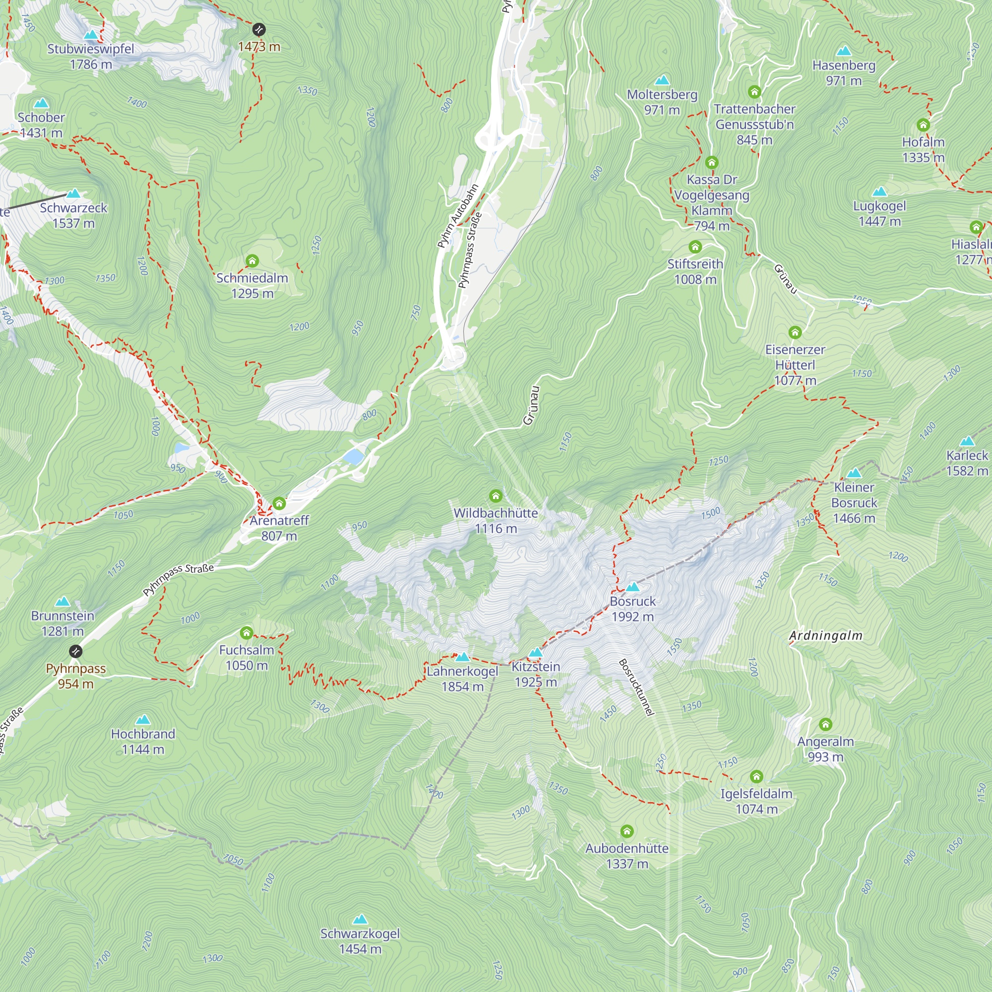 Wildbachhütte map