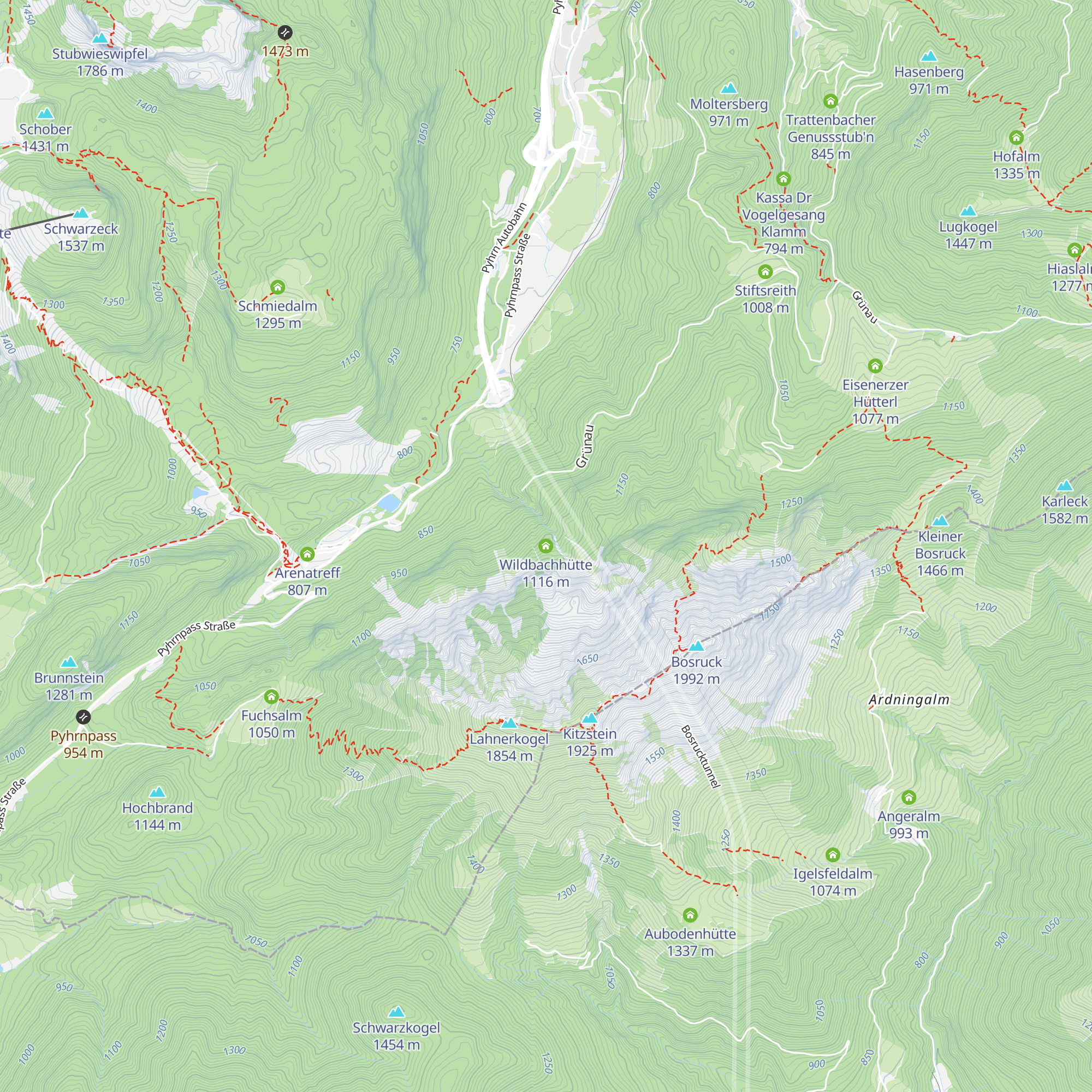 Wildbachhütte map
