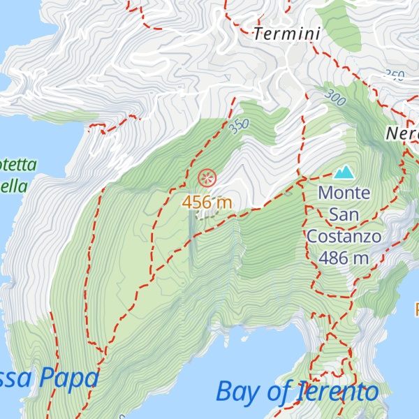 Map of Monte Santa Croce