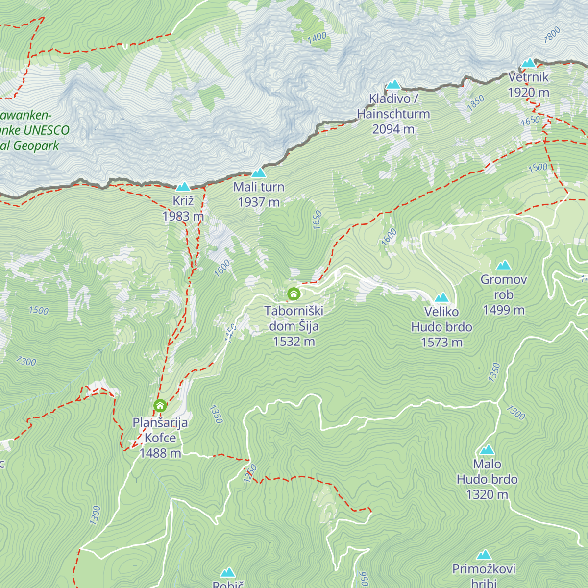 Taborniški dom Šija map