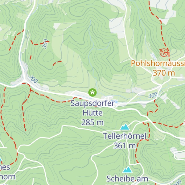 Map of Saupsdorfer Hütte
