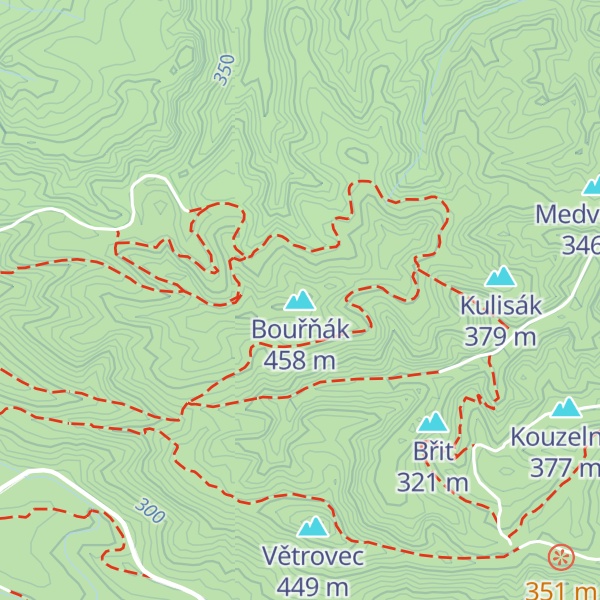 Map of Bouřňák