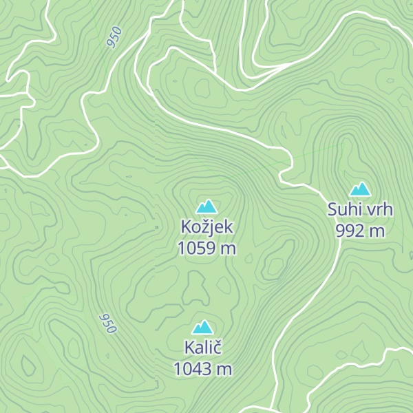 Map of Kožjek