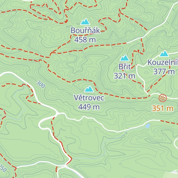 Map of Větrovec
