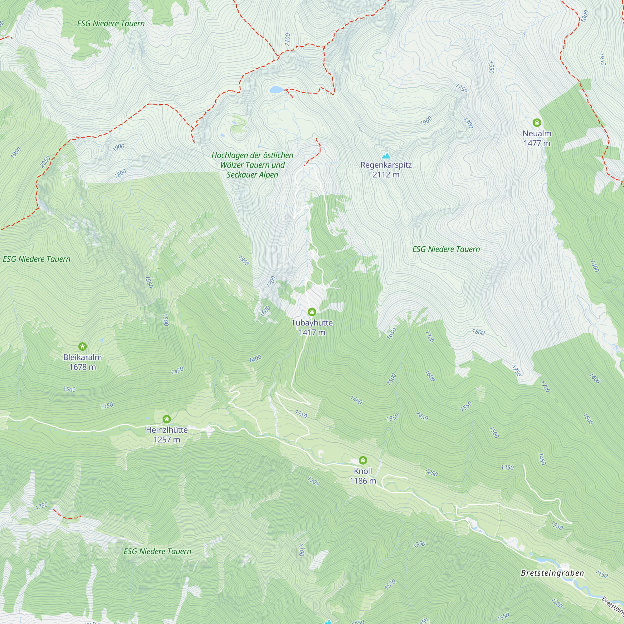 Tubayhütte map