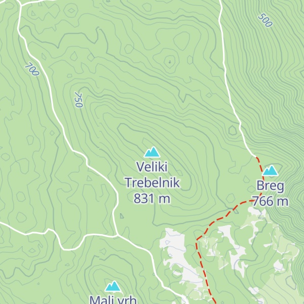 Map of Veliki Trebelnik