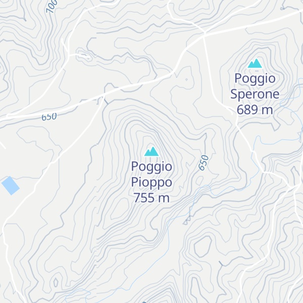 Map of Poggio Pioppo