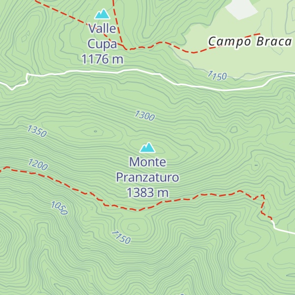 Map of Monte Pranzaturo