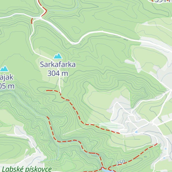 Map of Zámecký kámen