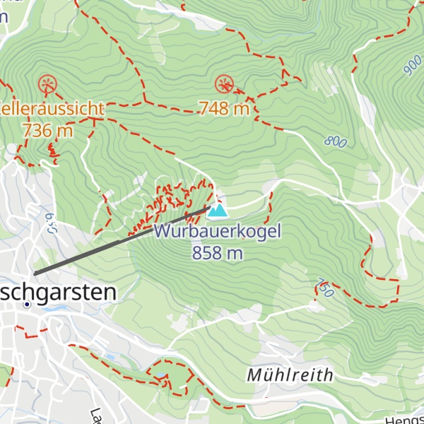 Map of Bergrestaurant am Wurbauerkogel