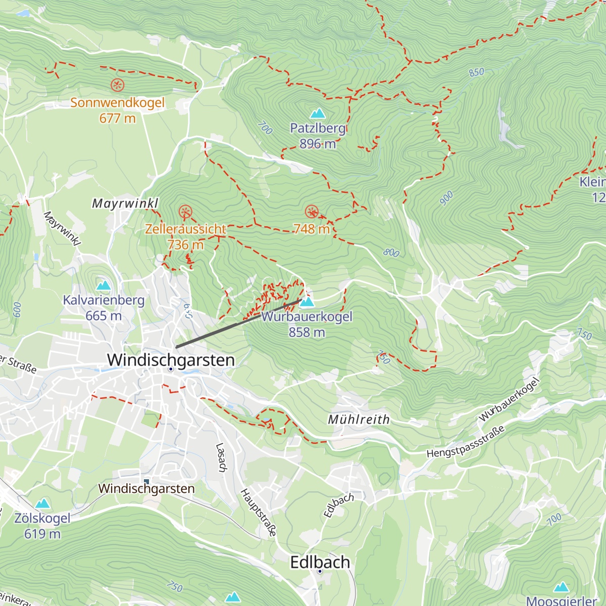 Bergrestaurant am Wurbauerkogel map