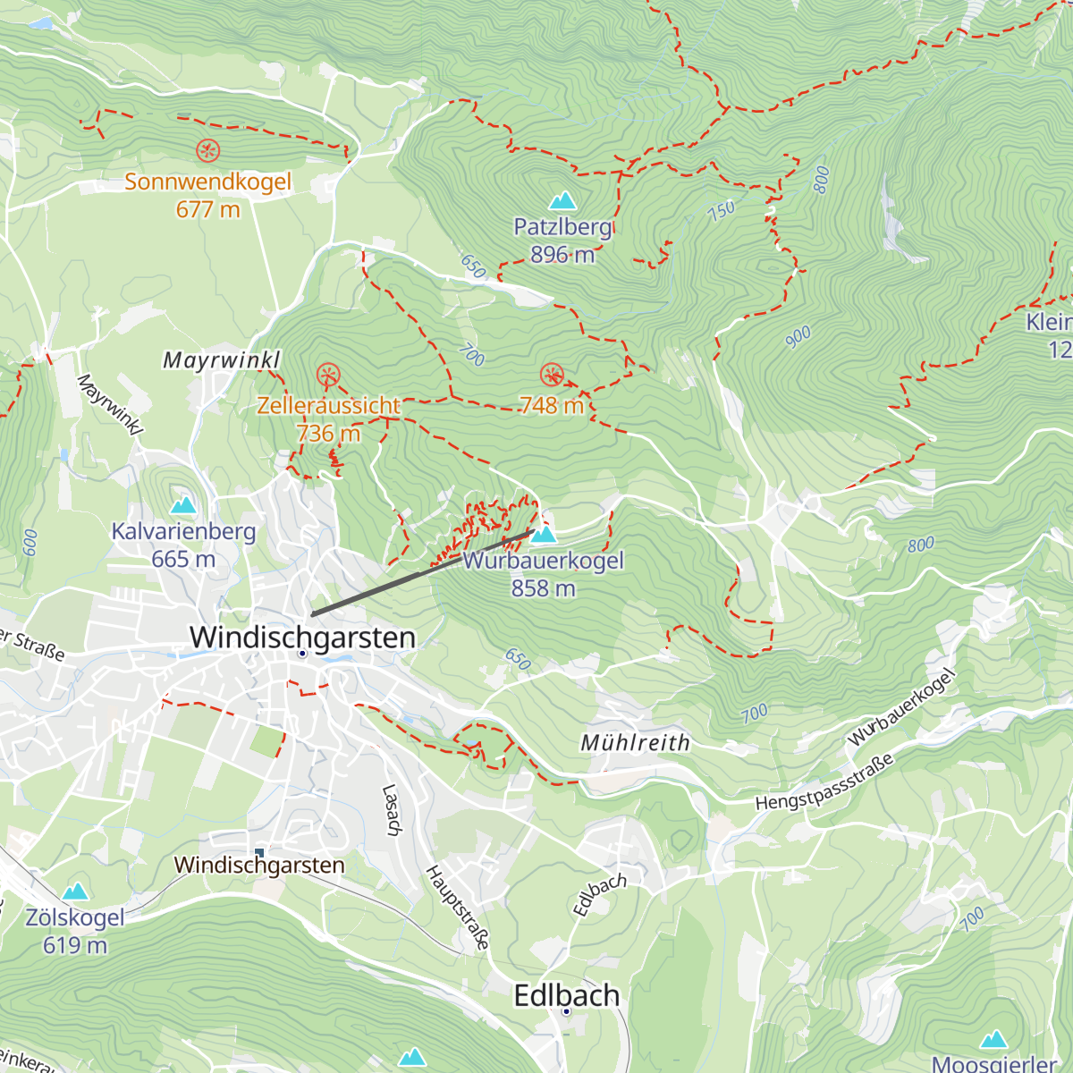 Bergrestaurant am Wurbauerkogel map