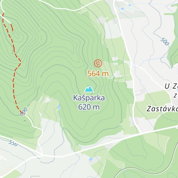 Map of Kašparka