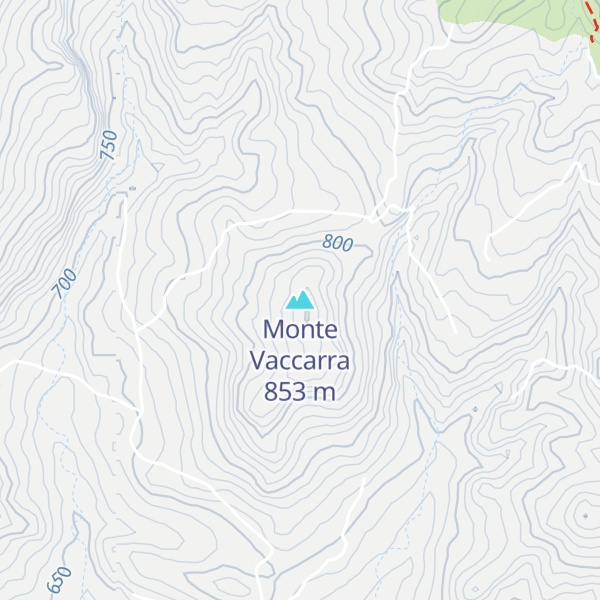 Map of Monte Vaccarra