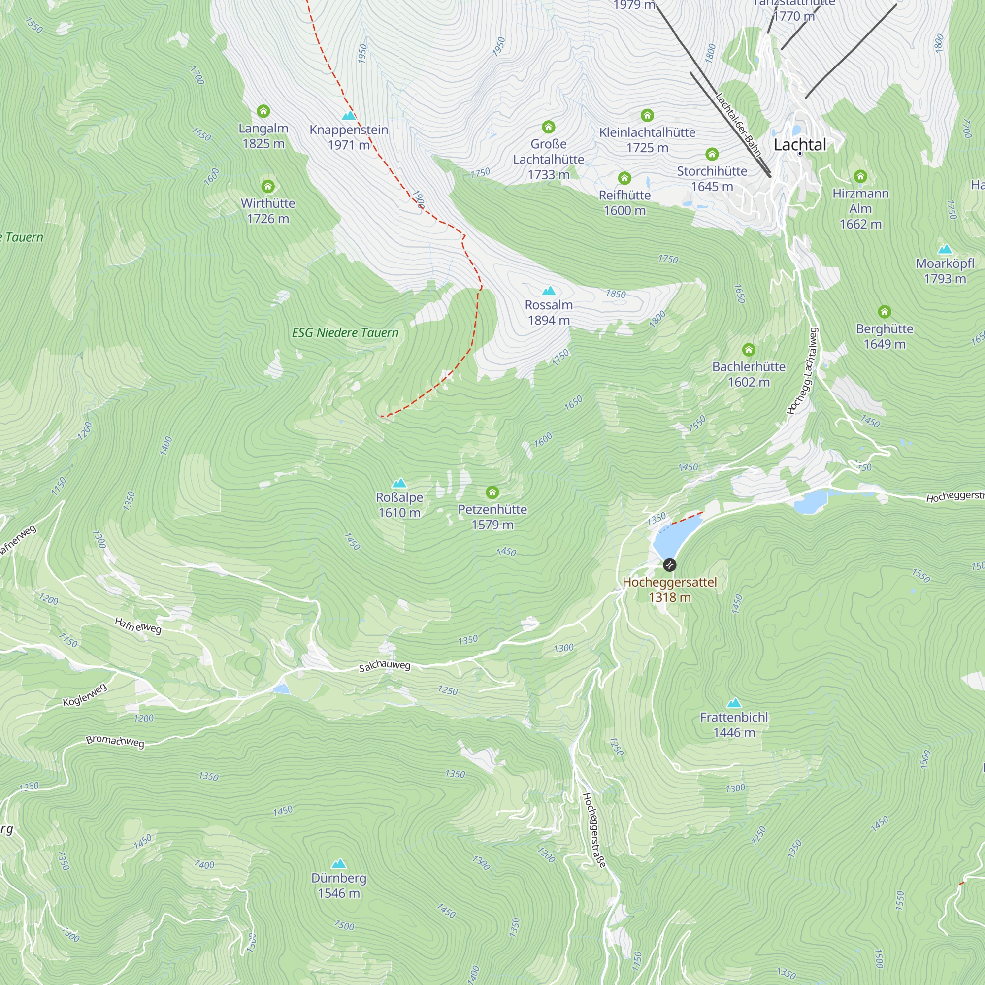 Petzenhütte map