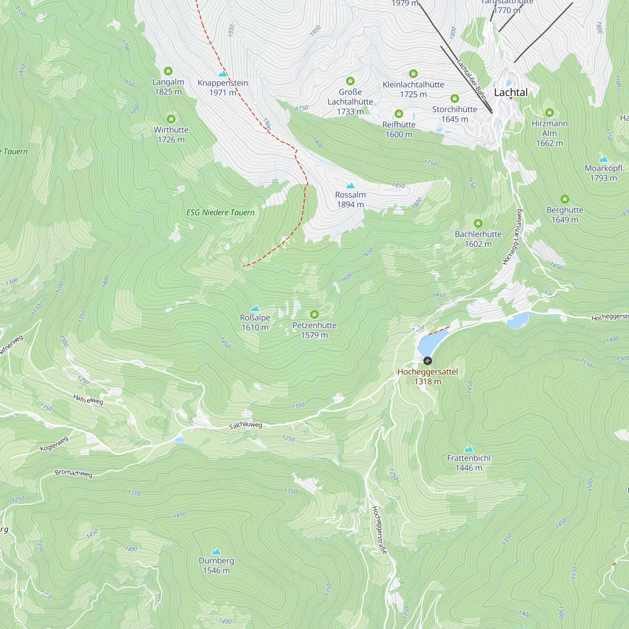 Petzenhütte map