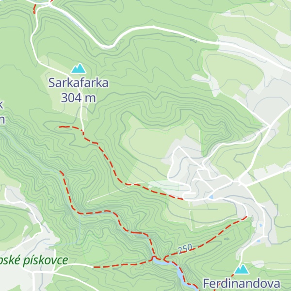 Map of Strážce lesa