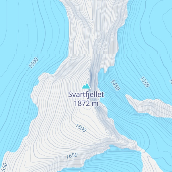 Map of Svartfjellet