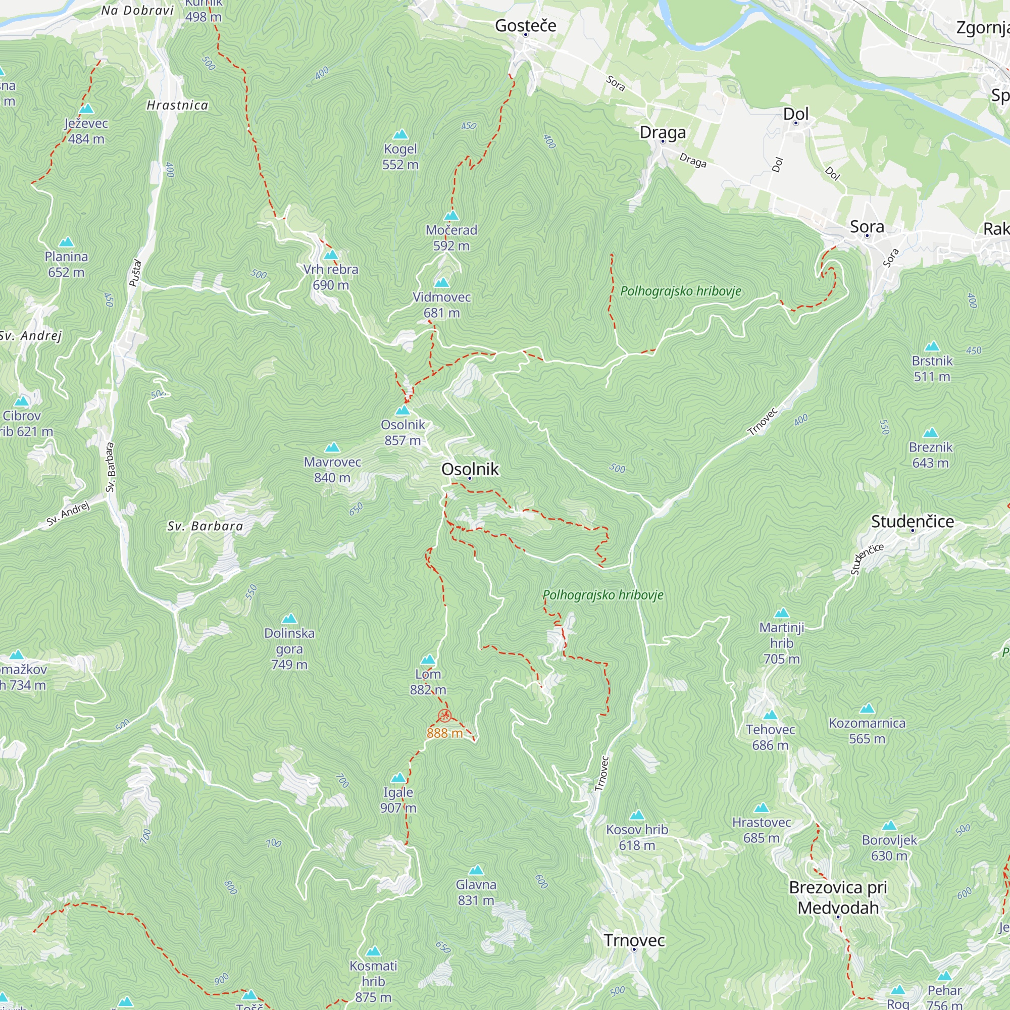 Dominov dom LD Medvode map