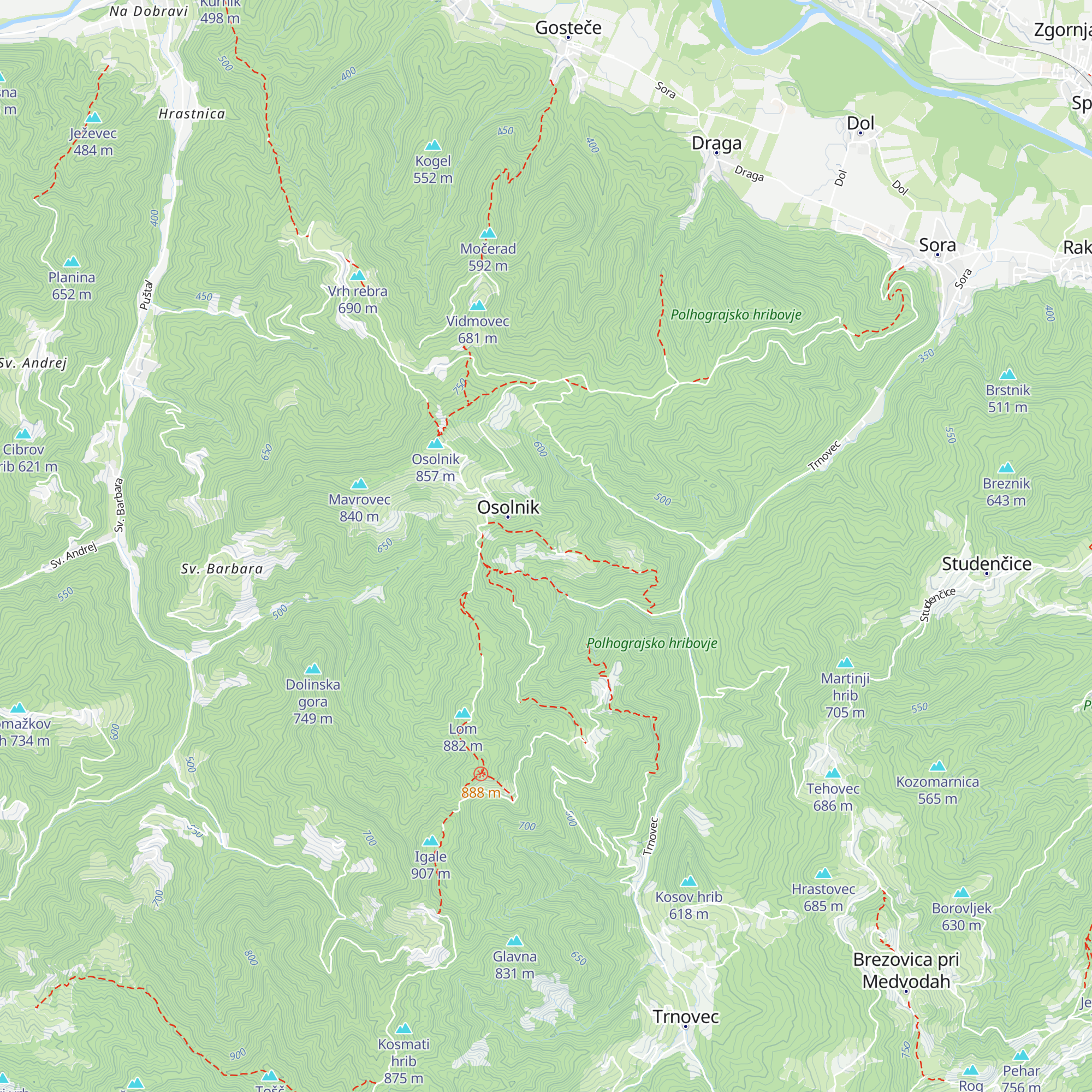 Dominov dom LD Medvode map