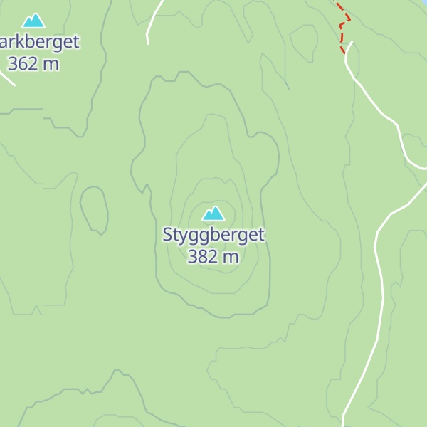 Map of Styggberget