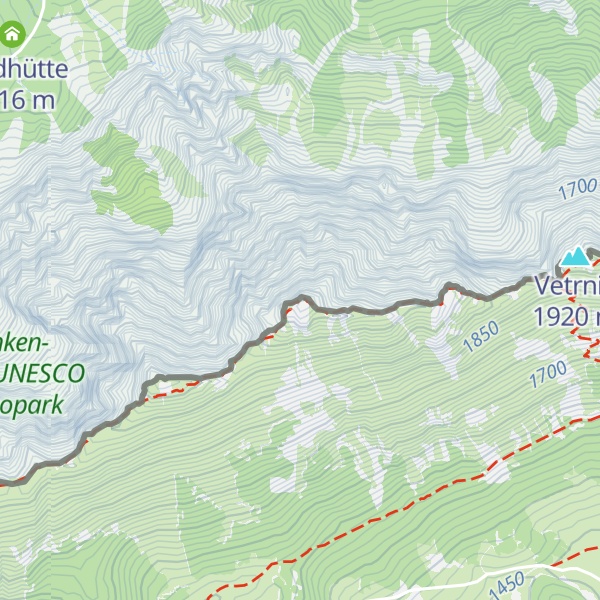 Map of Kladivo / Hainschturm