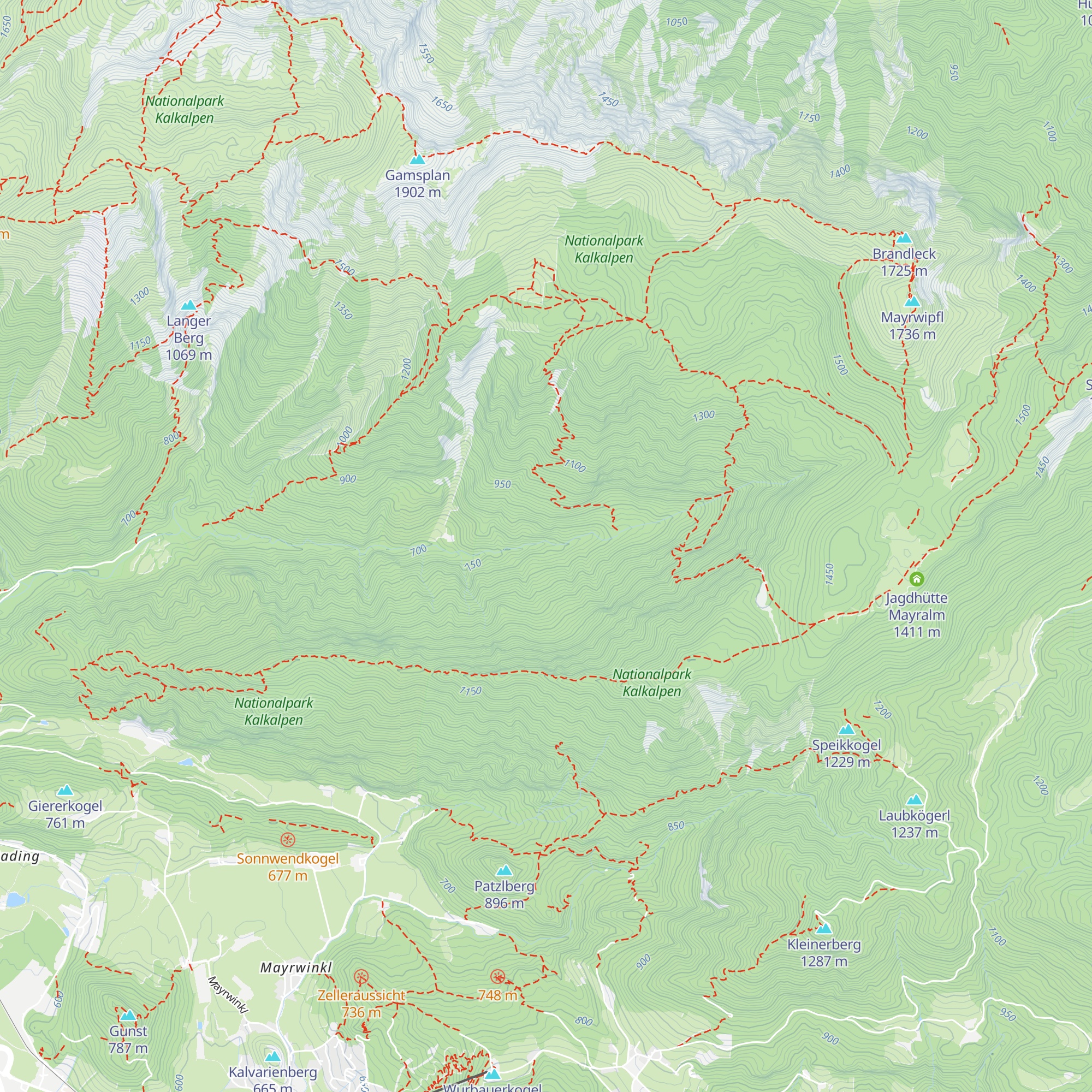 Jagdhütte Giererreith map