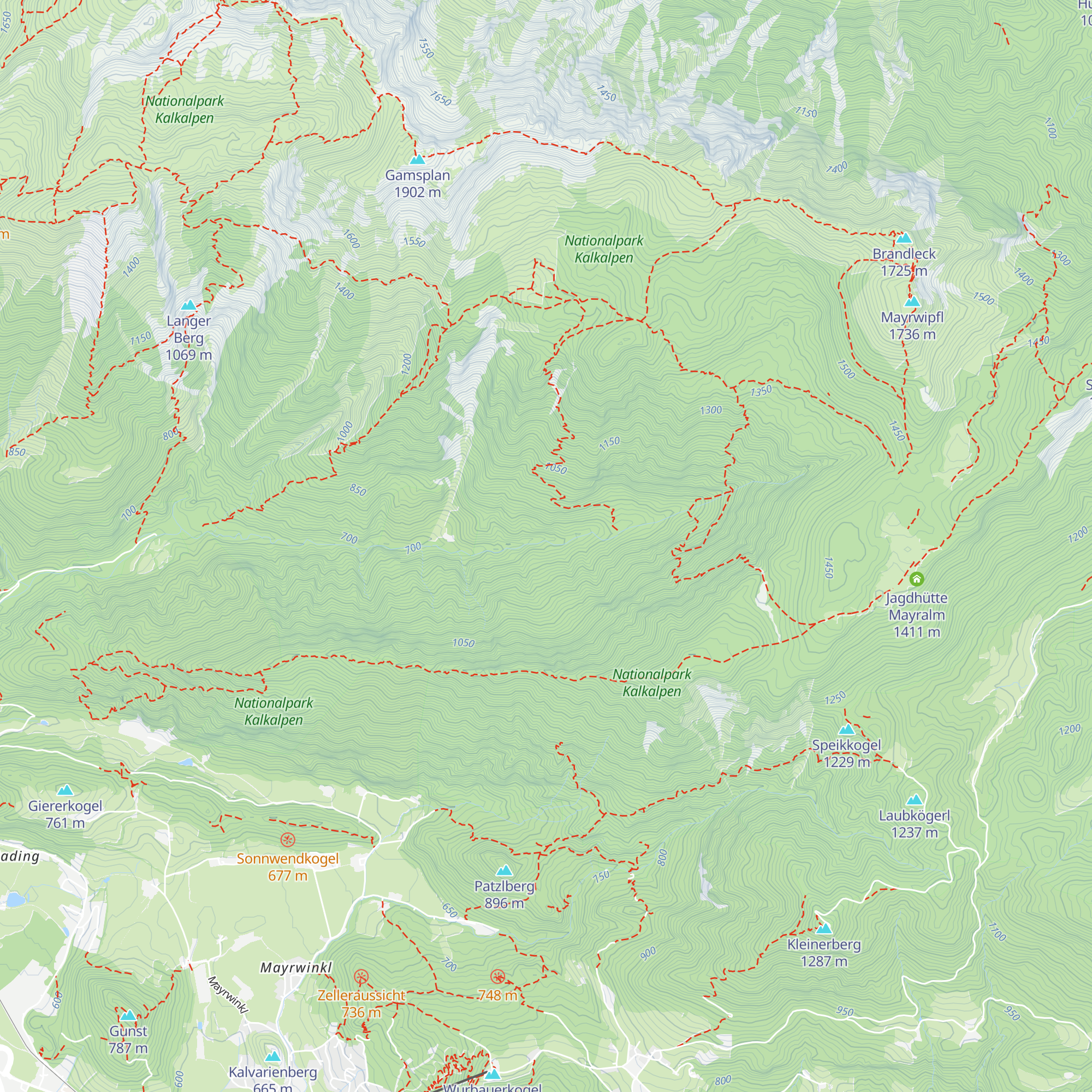 Jagdhütte Giererreith map