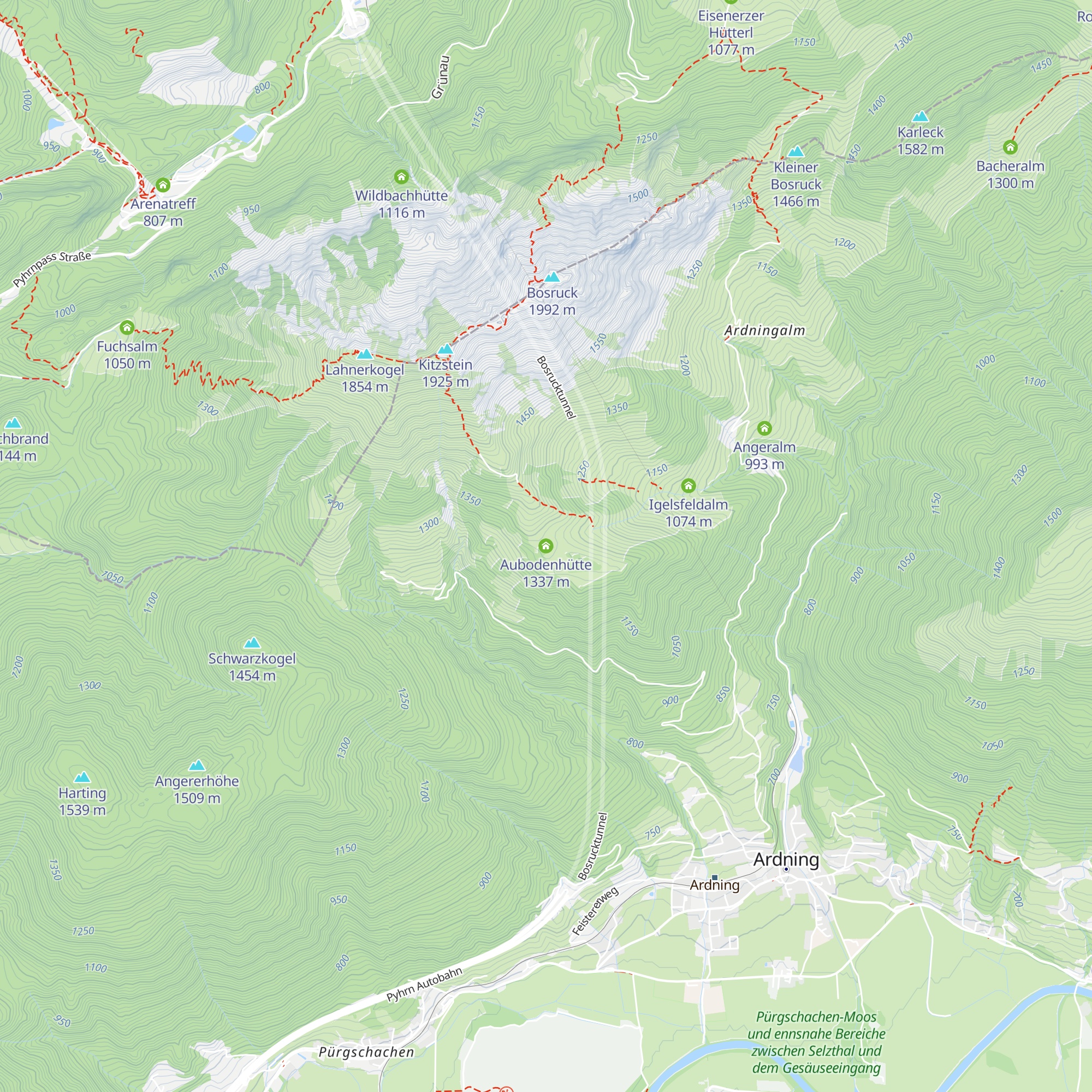 Aubodenhütte map